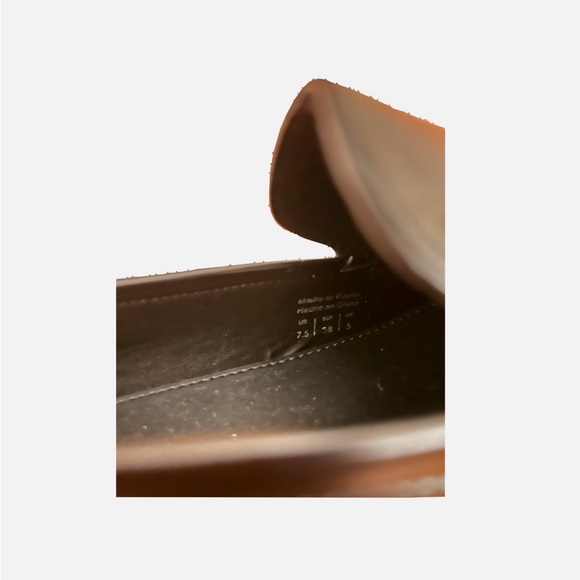 ALDO Women’s Chunky Black Leather Loafers 7.5 - Picture 6 of 6